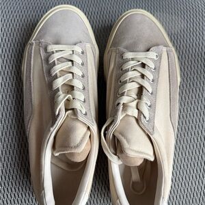 Zara Cream and Tan Men's Sneakers
